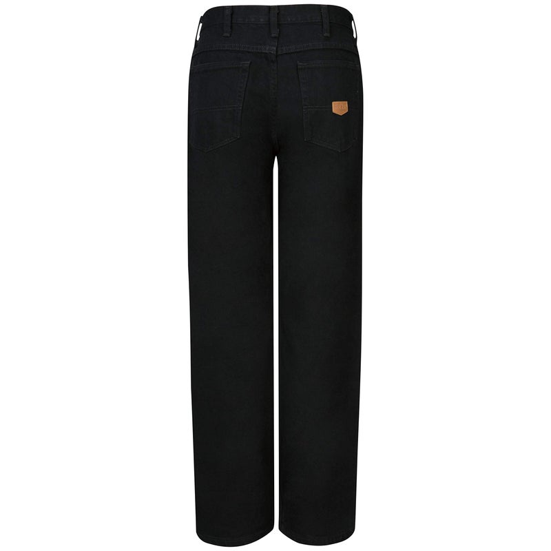 Red Kap Men's Relaxed Fit Jean, Prewashed Black, 38x30 - Image 4
